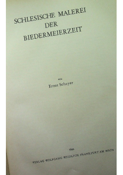 Schlesische malerei der biedermeierzeit