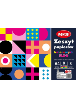 Zeszyt papierów kolor. fluo A4/8K (10szt)