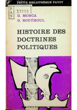 Histoire des doctrines politiques