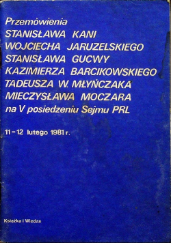Przemowienia Stanislawa Kani