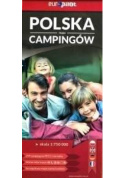 Polska mapa campingów 1:750 000