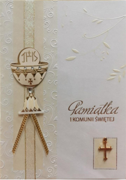 Karnet Komunia Premium B6 + koperta wzór nr 004