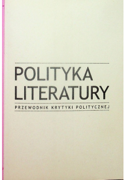 Polityka literatury