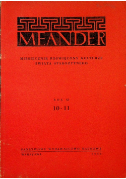 Meander Rok XI Nr 10 - 11