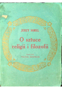 O sztuce religii i filozofii 1913 r.