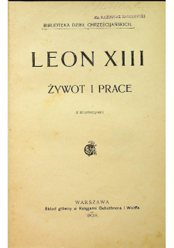 Leon XIII żywot i prace 1902 r