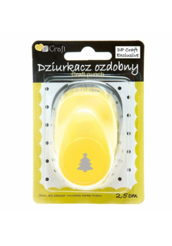 Dziurkacz ozdobny 2,5cm choinka 2 MIX