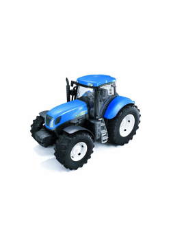 Traktor niebieski