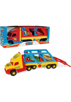 Super Truck z autkami sportowymi