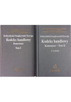 Kodeks handlowy komentarz tom I i II