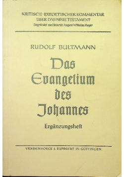 Das evangelium des johannes