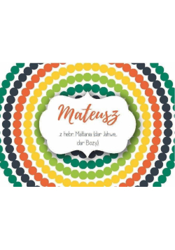 Magnes Imiona - Mateusz