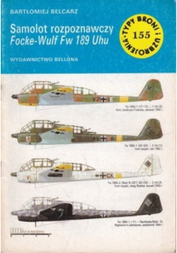 Samolot bombowo rozpoznawczy Focke Wulf Fw 189 Uhu