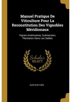 Manuel Pratique De Viticulture Pour La Reconstitution Des Vignobles Méridionaux