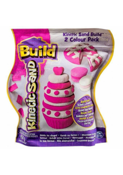 Kinetic Sand Build - piasek różowo - biały