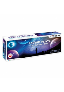 Farby plakatowe 12 kolorów 20ml Space