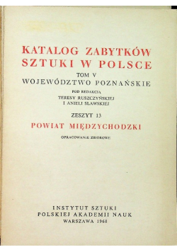 Katalog zabytków sztuki w Polsce Tom V Zeszyt 13