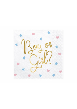 Serwetki Boy or Girl? 33x33cm 20szt