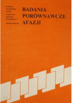Badania porównawcze afazji