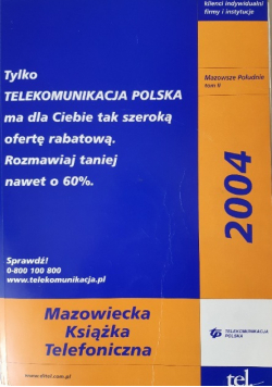 Mazowiecka książka telefoniczna 2004 tom II