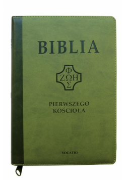 Biblia pierwszego Kościoła zielona z paginatorami