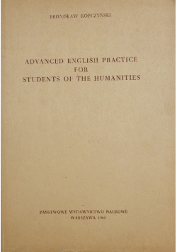 Advanced English practice for students of the humanities