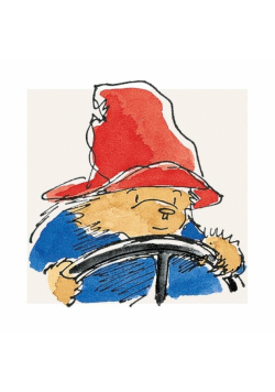 Karnet kwadrat z kopertą Paddington Driving