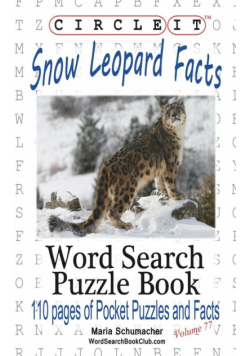 Circle It, Snow Leopard Facts, Word Search, Puzzle Book