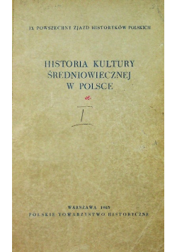 Historia kultury średniowiecznej w Polsce