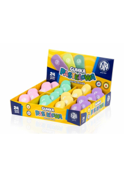Gumka pastelowa (24szt) ASTRA