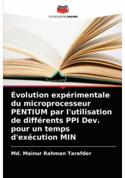 Évolution expérimentale du microprocesseur PENTIUM par l'utilisation de différents PPI Dev. pour un temps d'exécution MIN