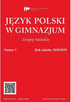 Język polski w gimnazjum nr 1 2018/2019