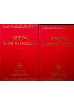 Księga dowcipu i humoru Tom I i II reprint z 1932 r
