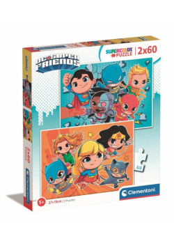 Puzzle 2x60 Super Kolor WB DC Comics
