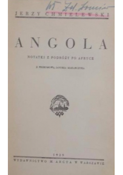 Angola Notatki z podróży po Afryce 1929 r.