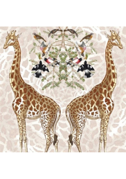 Karnet kwadrat z kopertą Giraffe