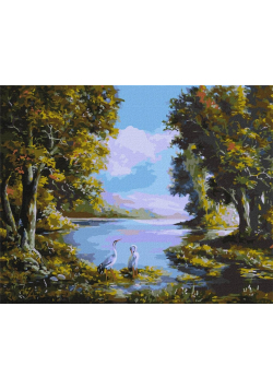 Malowanie po numerach - Leśna cisza 40x50cm