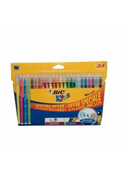 Flamastry Kid Couleur Fluo 20+4 kolory BIC