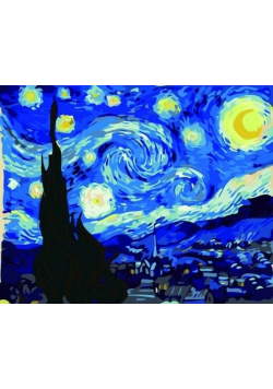 Malowanie po numerach - Gwiaździsta noc 30x40cm