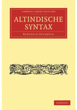 Altindische Syntax
