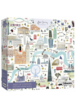 Puzzle 1000 Mapa Londynu G3