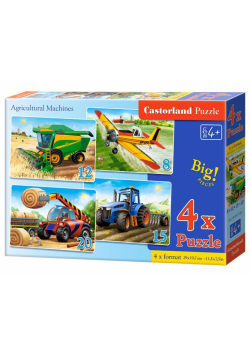 Puzzle x 4 - Maszyny rolnicze CASTOR