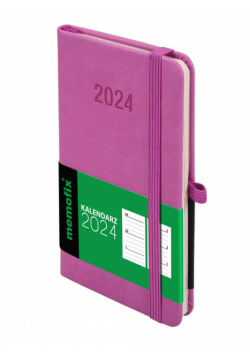 Kal 2024 Memo A6 TDW amarantowy