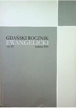 Gdański rocznik Ewangelicki Vol III