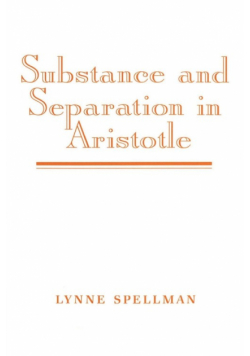 Substance and Separation in Aristotle