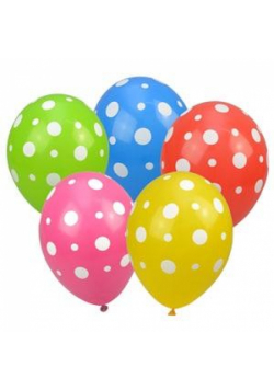 Balony nadruk gwiazdki 28cm 5szt