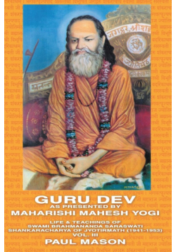 Guru Dev as Presented by Maharishi Mahesh Yogi