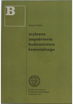 Wybrane zagadnienia budownictwa komunalnego