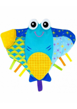 Lamaze Płaszczka kocyk + gryzak TOMY