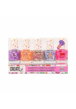 Lakier do paznokci Confetti 5 szt. CREATE IT!